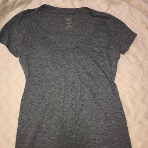 Grey v neck top